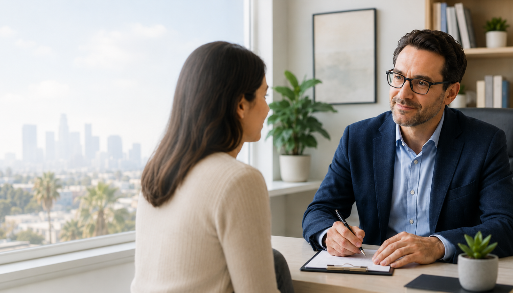 How can I find a highly-rated psychiatrist in the Los Angeles area?